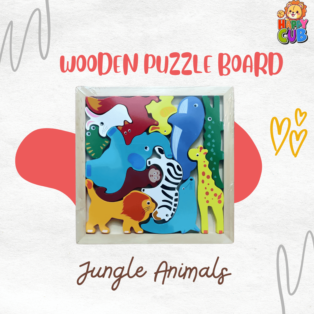 Combo Package 2 – Geometric Block Train + Wooden Puzzle - Image 4